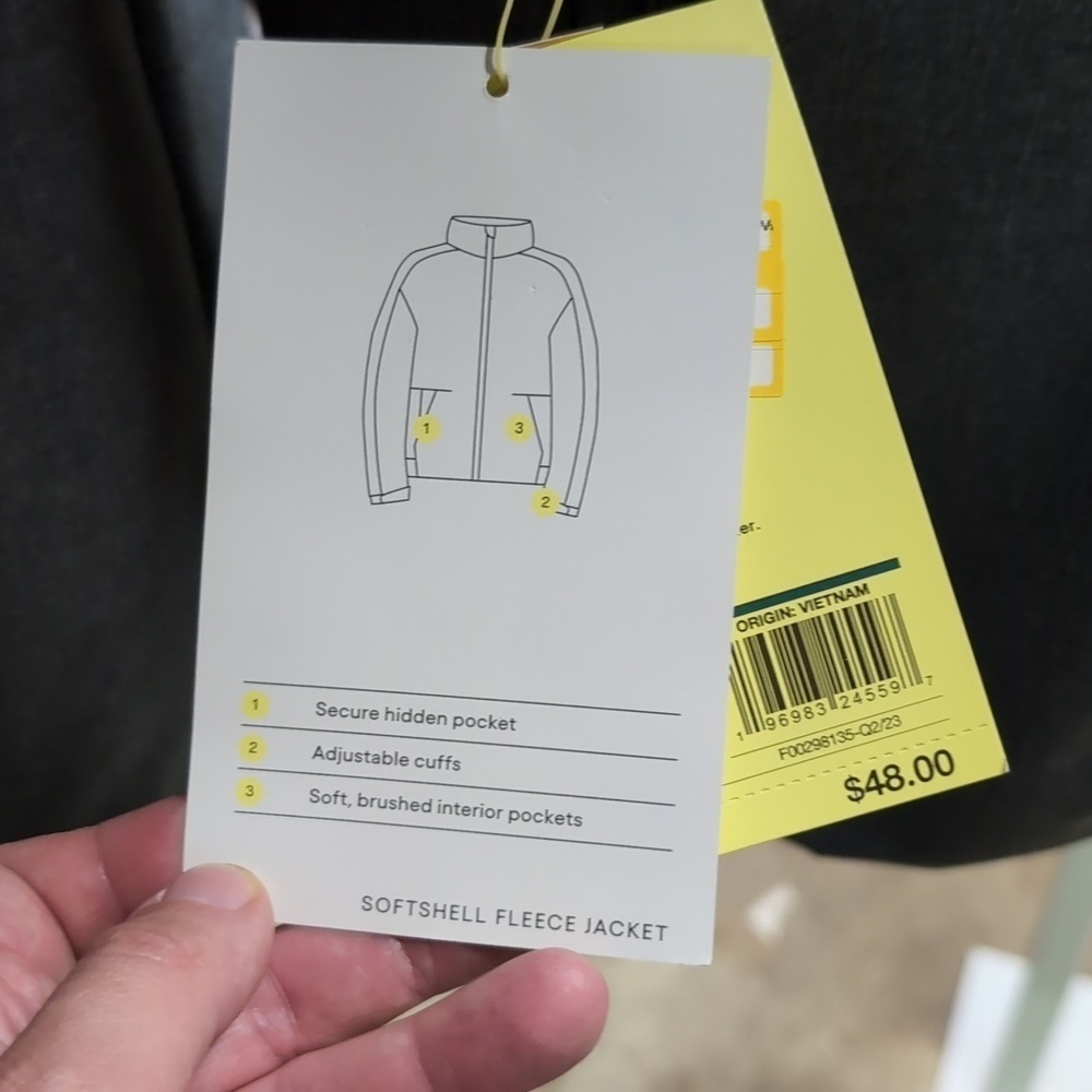 All In Motion Men's Soft Shell Fleece Jacket - Picture 5 of 8